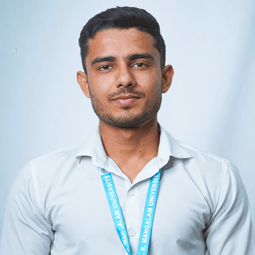 Mr. Himanshu, Office Assistant, Department of Student Welfare, KRMU